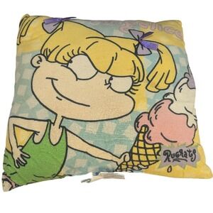 Nickelodeon Rugrats Throw Pillow Kids Multicolor 90s Vintage Angelica Tommy